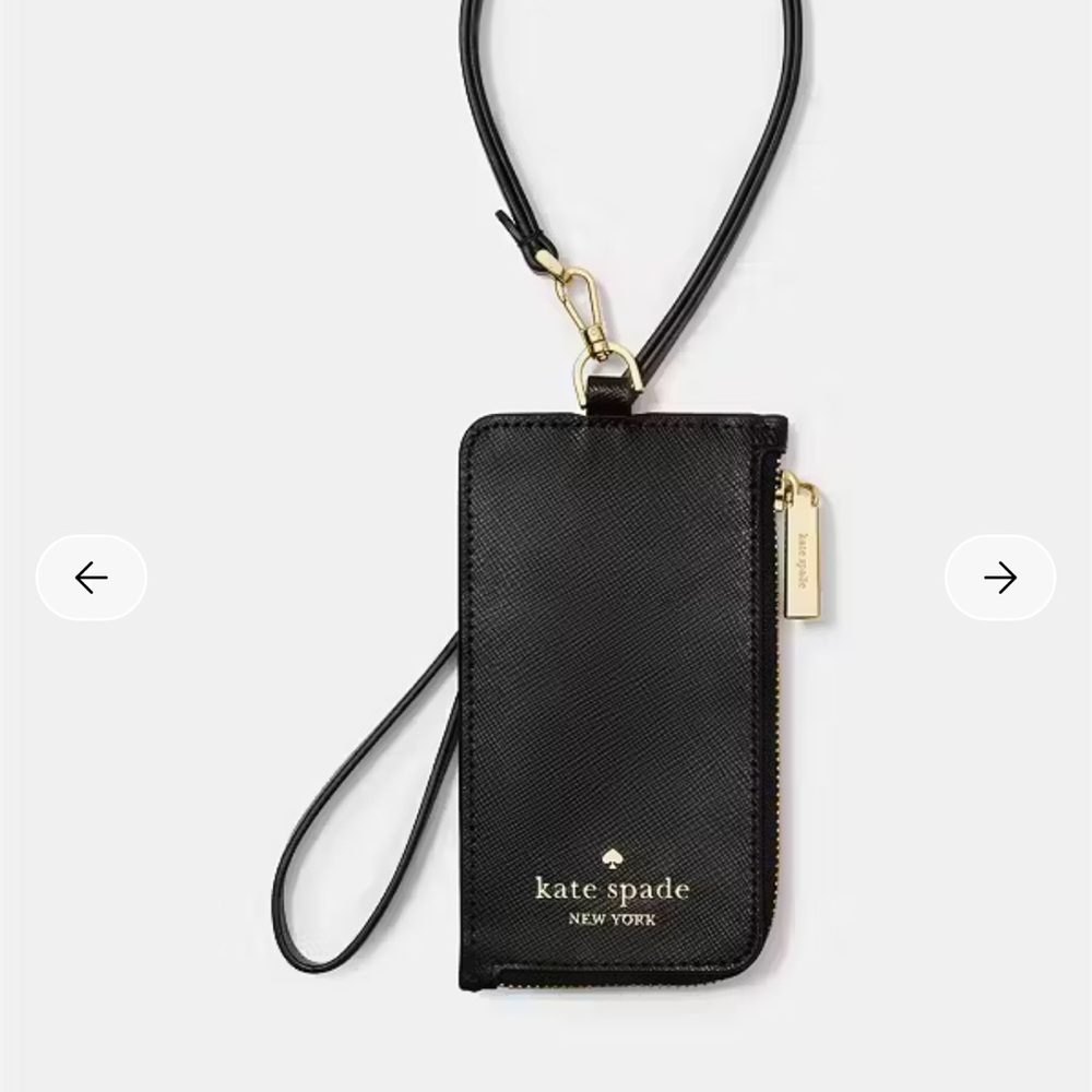 Kate Spade Black Leather Phone Crossbody